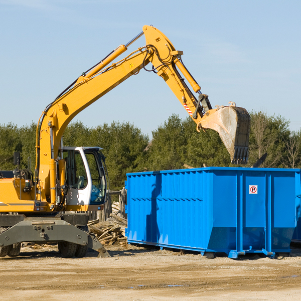 are there any restrictions on where a residential dumpster can be placed in New Church Virginia